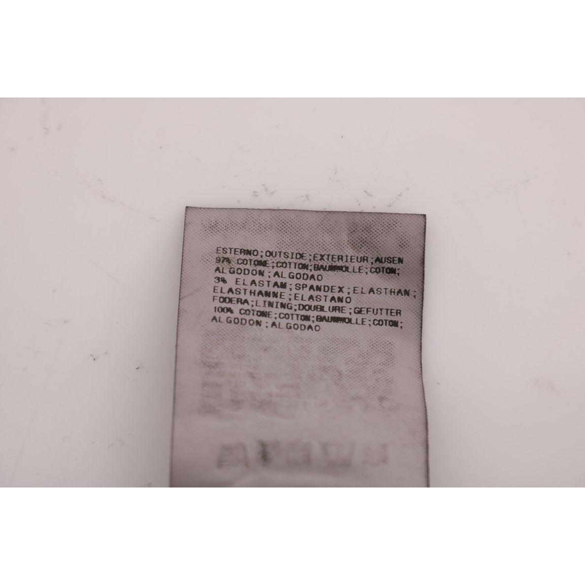 GF Ferre Black Cotton Stretch Chinos Pants Jeans & Pants