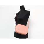 Michael Kors Jet Set Travel Medium Sherbert Leather Oval Camera Crossbody Bag 85036