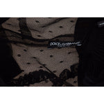 Dolce & Gabbana Black Lace Trim A-line Mini Nylon Dress DR28847