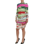 Dolce & Gabbana Multicolor Silk Floral Bodycon Sheath Dress DR28852-42