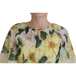 Dolce & Gabbana Multicolor Silk Floral Print Long Maxi Dress DR28867-36