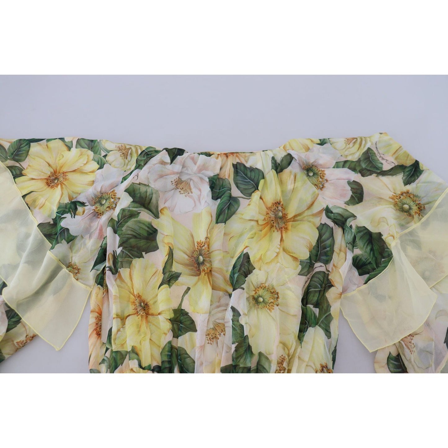 Dolce & Gabbana Multicolor Silk Floral Print Long Maxi Dress DR28867-36