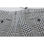 Dolce & Gabbana Gray Plaid High Waist Wide Leg Alpaca Pants PAN74172 - 48