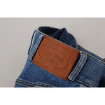 Dolce & Gabbana Blue High Waist Denim Cotton Stretch Jeans PAN74231-36