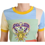 Dolce & Gabbana Multicolor Cotton DG Love Patchwork TSH8068- 36