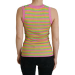 Dolce & Gabbana Multicolor Silk Vest Pullover Tank Top TSH8073- 36