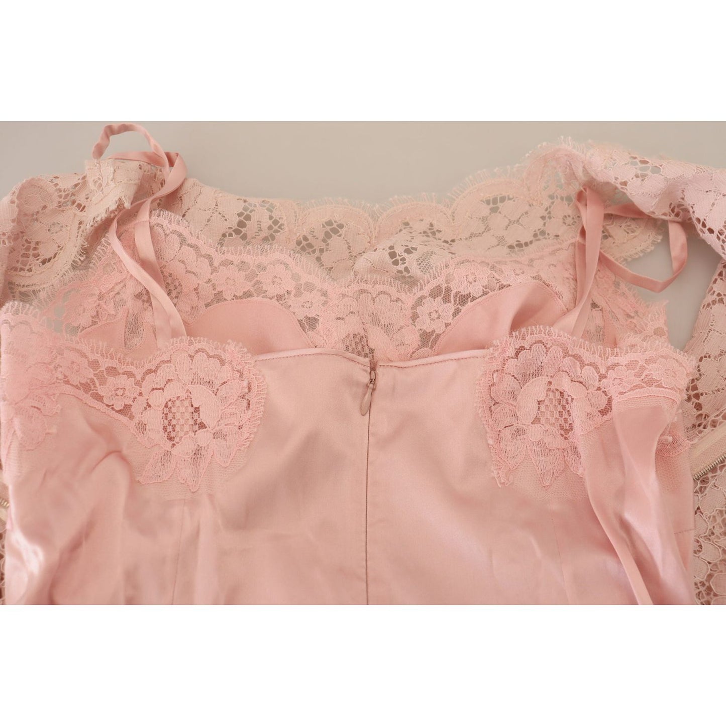 Dolce & Gabbana Pink Floral Lace Sleeveless Tank Blouse Top TSH83784- 40