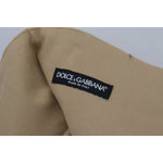 Dolce & Gabbana Brown Cotton High Waist Tapered Pants PAN74589- 40