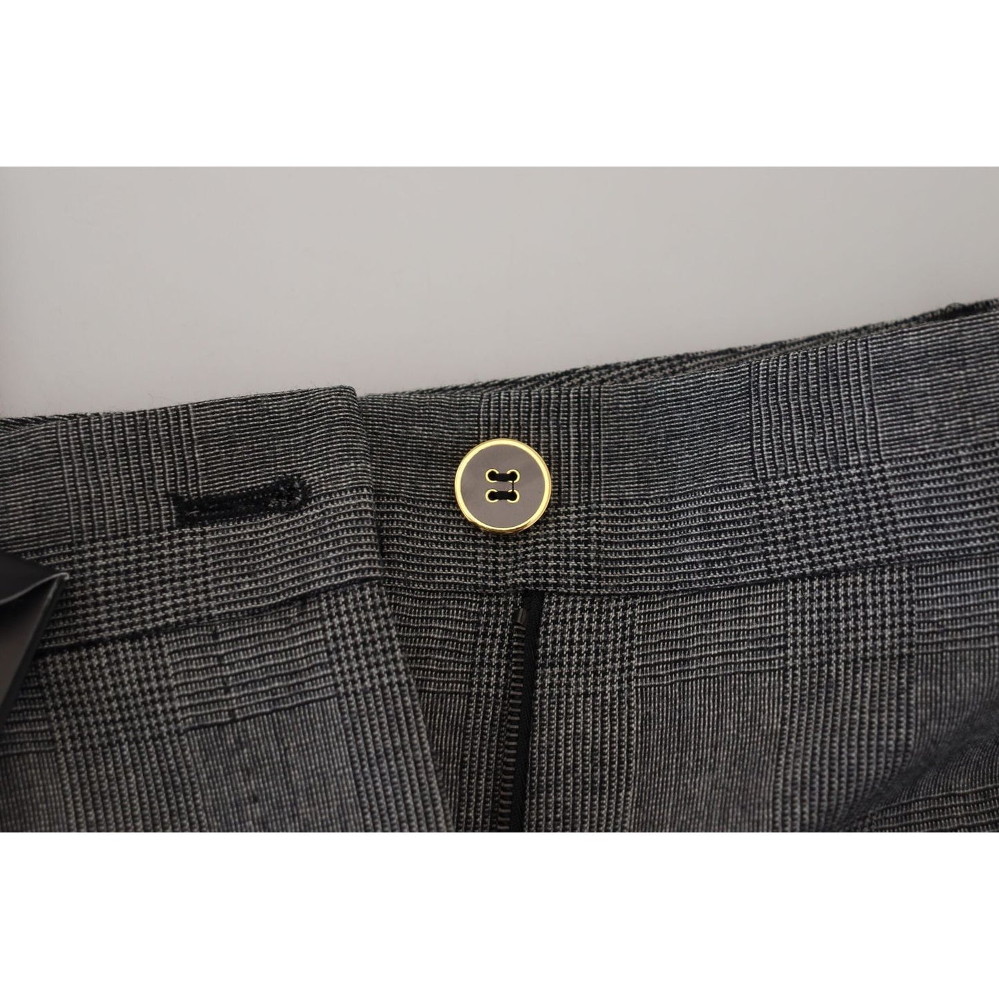 Dolce & Gabbana Gray High Waist Women Wool Pants PAN74210-40