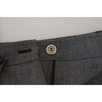 Dolce & Gabbana Gray High Waist Women Wool Pants PAN74210-40