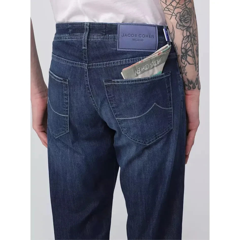 Jacob Cohen Elegant Light Blue Stretch Jeans JA-10728-IT40 | M