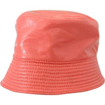 Dolce & Gabbana Peach Quilted Faux Leather Women Bucket Cap Hat HAT9454-57