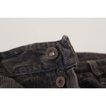 Costume National Gray Cotton Corduroy Men Casual Jeans PAN74676-48