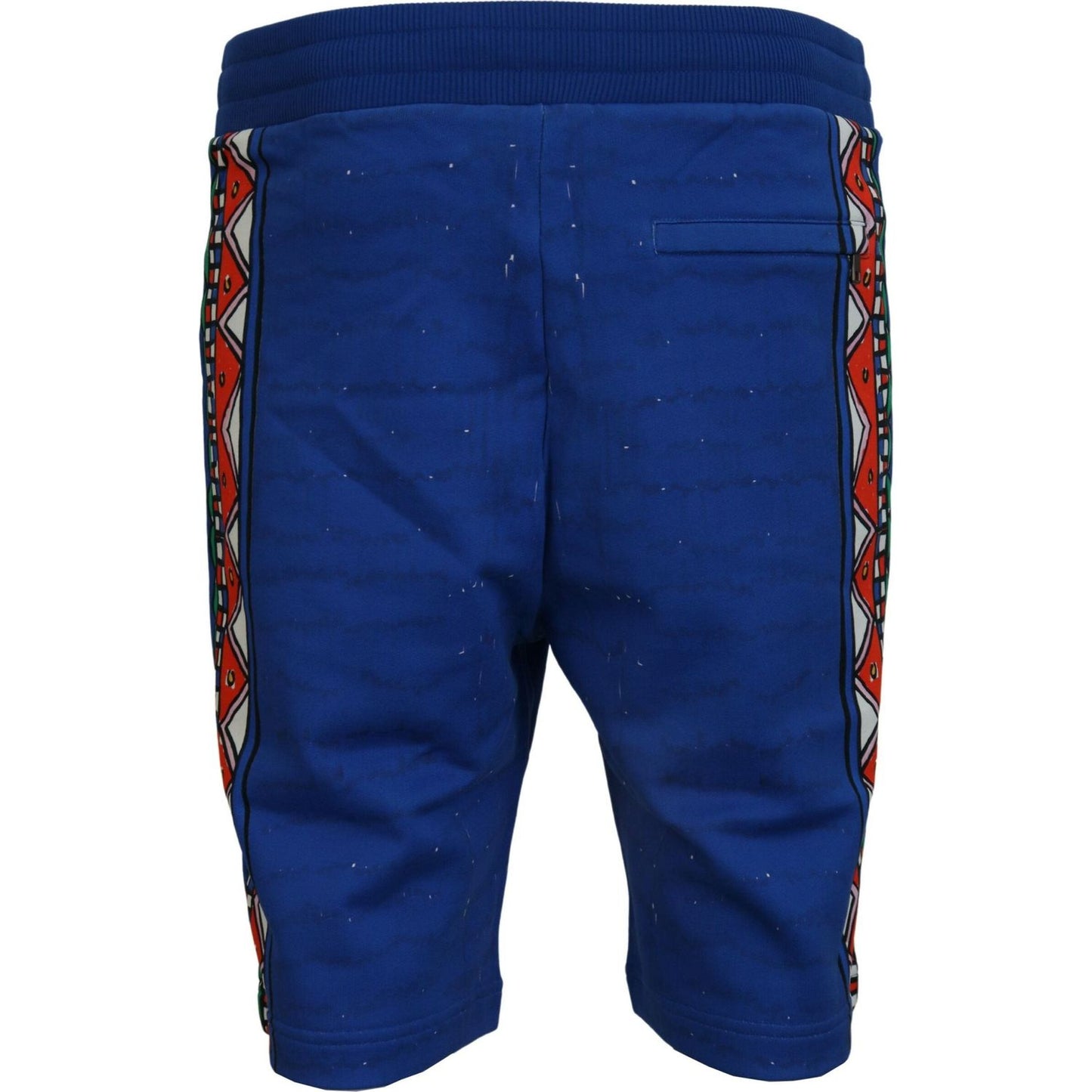 Dolce & Gabbana Blue Cotton Printed Bermuda Shorts PAN74565-44