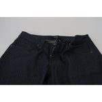 Exte Chic Dark Blue Low Waist Straight Cut Jeans Exte Black