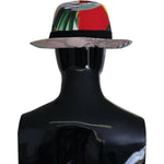 Dolce & Gabbana Multicolor Patchwork Women Fedora Wide Brim Hat HAT9495-57