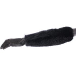 Dolce & Gabbana Black Beaver Fur Lambskin Leather Elbow Gloves MOM11432- 7.5