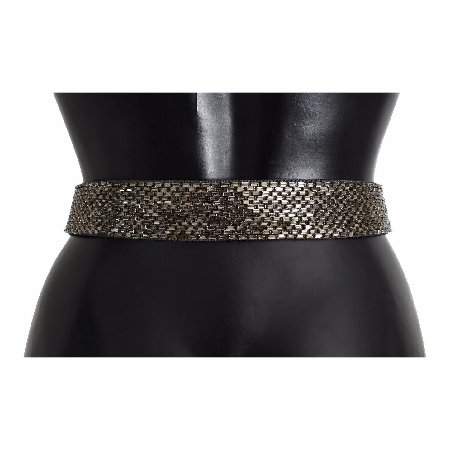 Dolce & Gabbana Multicolor Wide Crystal Buckle Sequined Belt BA003- 65