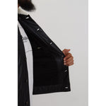 Dolce & Gabbana Black Lamb Leather Collared Men Coat Jacket JKT3597-48