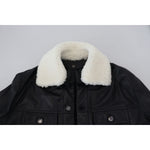 Dolce & Gabbana Black Lamb Leather Collared Men Coat Jacket JKT3597-48