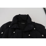 Dolce & Gabbana Black Sleeveless DG Metal Embellishment Jacket JKT3607-50