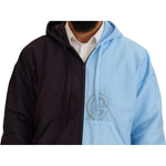 Dolce & Gabbana Black Blue DG Hooded Full Zip Men Jacket JKT3616-50