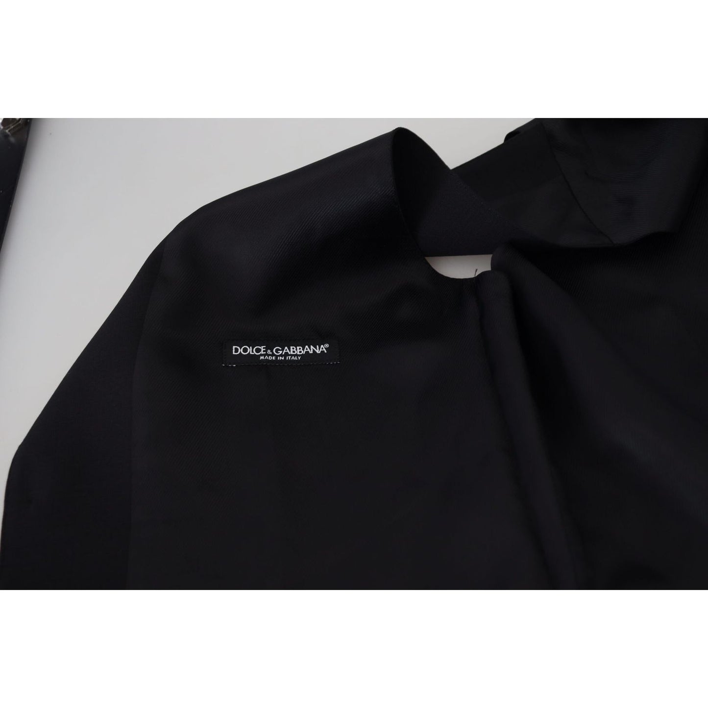 Dolce & Gabbana Black Virgin Wool Waistcoat Formal Vest TSH83840-48