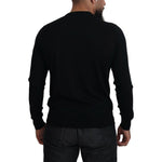 Dolce & Gabbana Black Cashmere Button Down Cardigan Sweater TSH83956-50