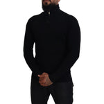Dolce & Gabbana Black Silk Turtle Neck Pullover Sweater TSH83962-54