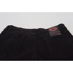 Dolce & Gabbana Black Slim Fit Tattered Denim Cotton Jeans PAN74218-48