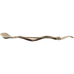 Dolce & Gabbana Silver Brass Crystal Spilla Serpente Brooch Pin SMY5059