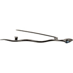 Dolce & Gabbana Silver Brass Crystal Spilla Serpente Brooch Pin SMY5062