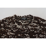 Dolce & Gabbana Brown Knitted Wool Fatto A Mano Sweater TSH83881- 44
