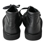 Dolce & Gabbana Black Leather Slip on Stretch Boots MV5037-40