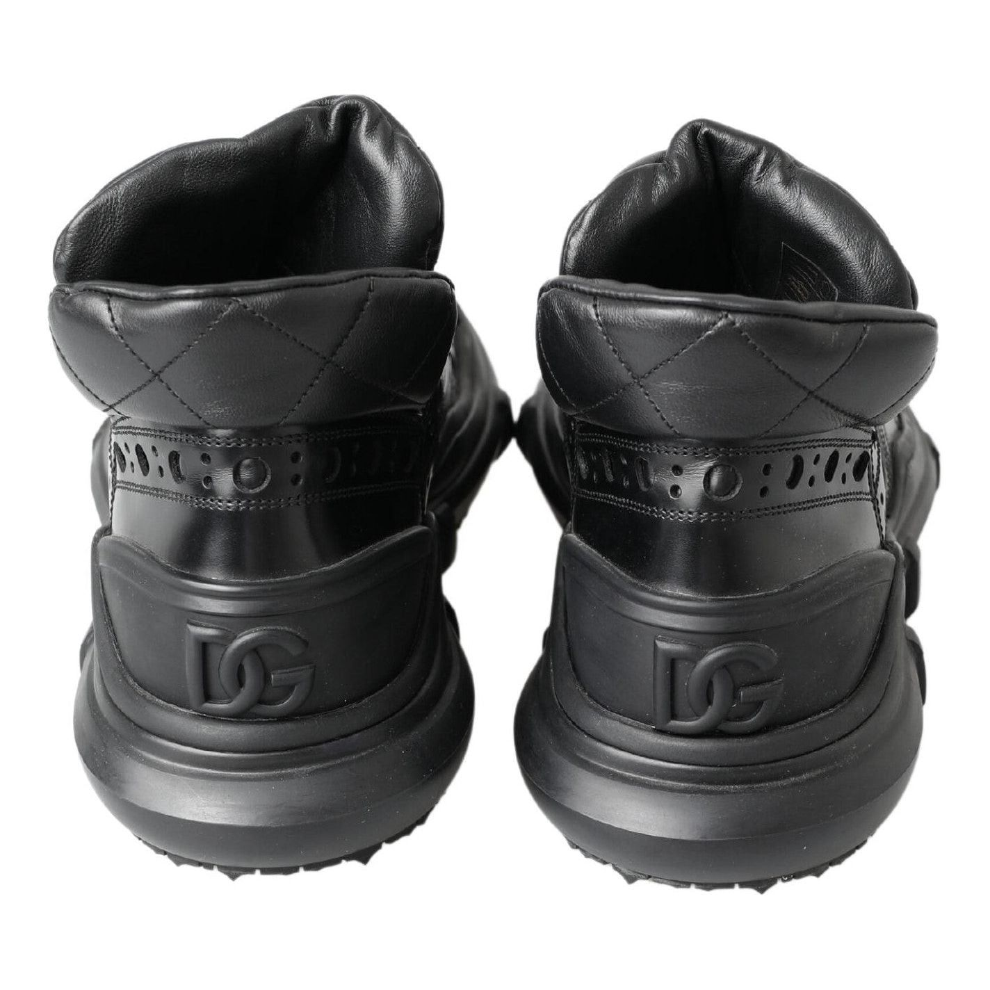Dolce & Gabbana Black Leather Ankle Casual Boots MV5038-39