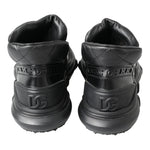 Dolce & Gabbana Black Leather Ankle Casual Boots MV5038-39