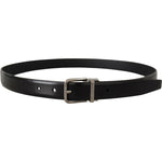 Dolce & Gabbana Black Calf Leather Metal Logo Buckle Belt BEL8572-85