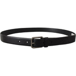 Dolce & Gabbana Black Calf Leather Classic Logo Metal Buckle Belt BEL8580-80