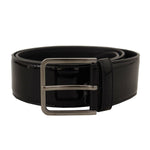 Dolce & Gabbana Black Patent Leather Logo Engraved Buckle Belt BEL8585 -70