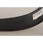 Dolce & Gabbana Black Patent Leather Logo Engraved Buckle Belt BEL8585 -70