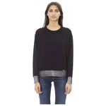 Baldinini Trend Black Wool Women Sweater BA-23654-M