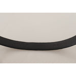 Dolce & Gabbana Black Casual Velvet Silver Metal Logo Buckle Belt BEL8636-95