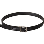 Dolce & Gabbana Black Canvas Leather Silver Metal Buckle Belt BEL8648-85
