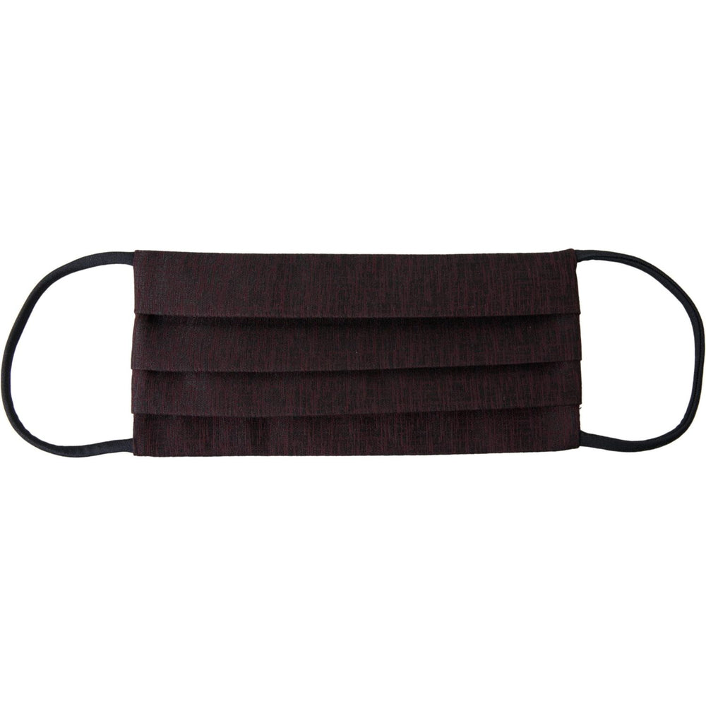 Dolce & Gabbana Maroon Pleated Elastic Ear Strap Face Mask SMY101126