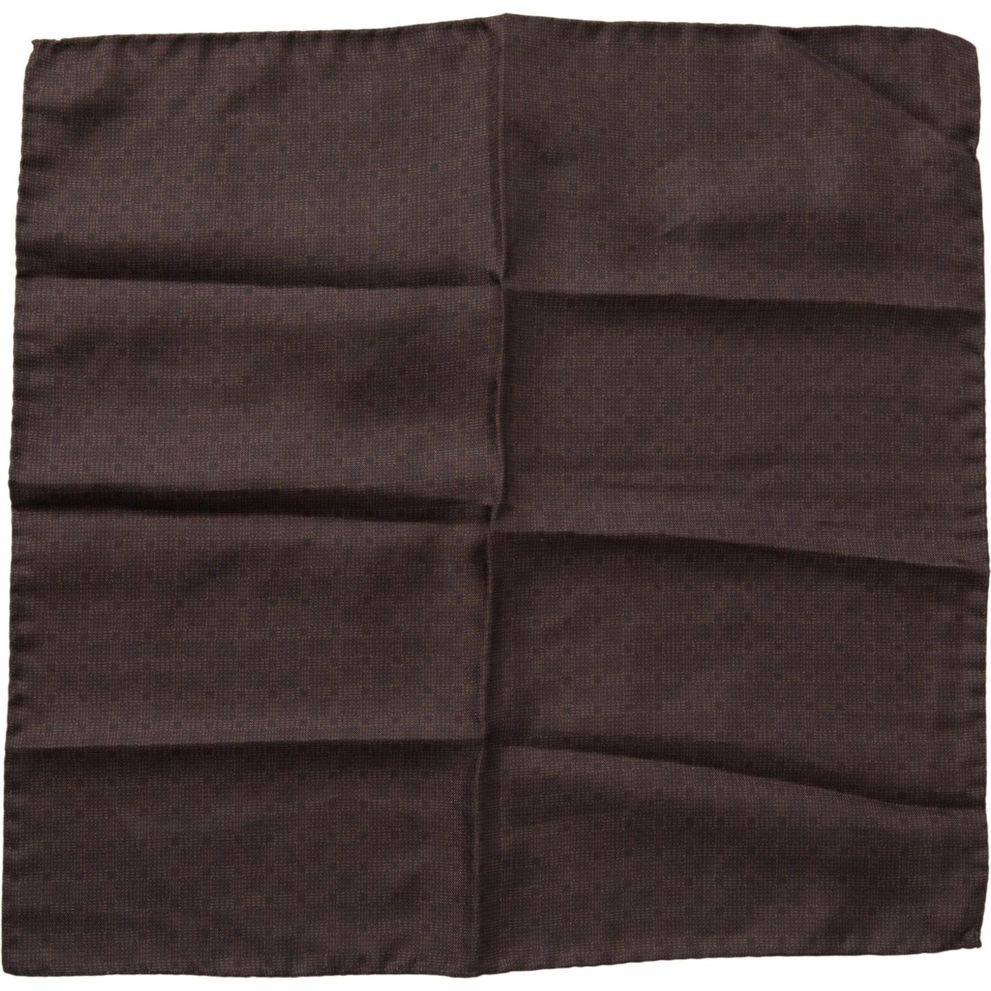 Dolce & Gabbana Brown Patterned Silk Square Handkerchief Scarf MS7076