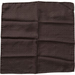 Dolce & Gabbana Brown Patterned Silk Square Handkerchief Scarf MS7076