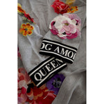 Dolce & Gabbana Gray DG Amore Queen Floral Pullover Sweater TSH83142-36