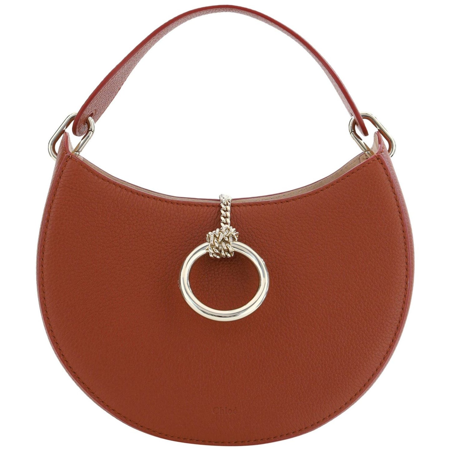 Chloé Sepia Brown Small Arlène Leather Shoulder Bag 7614027006650