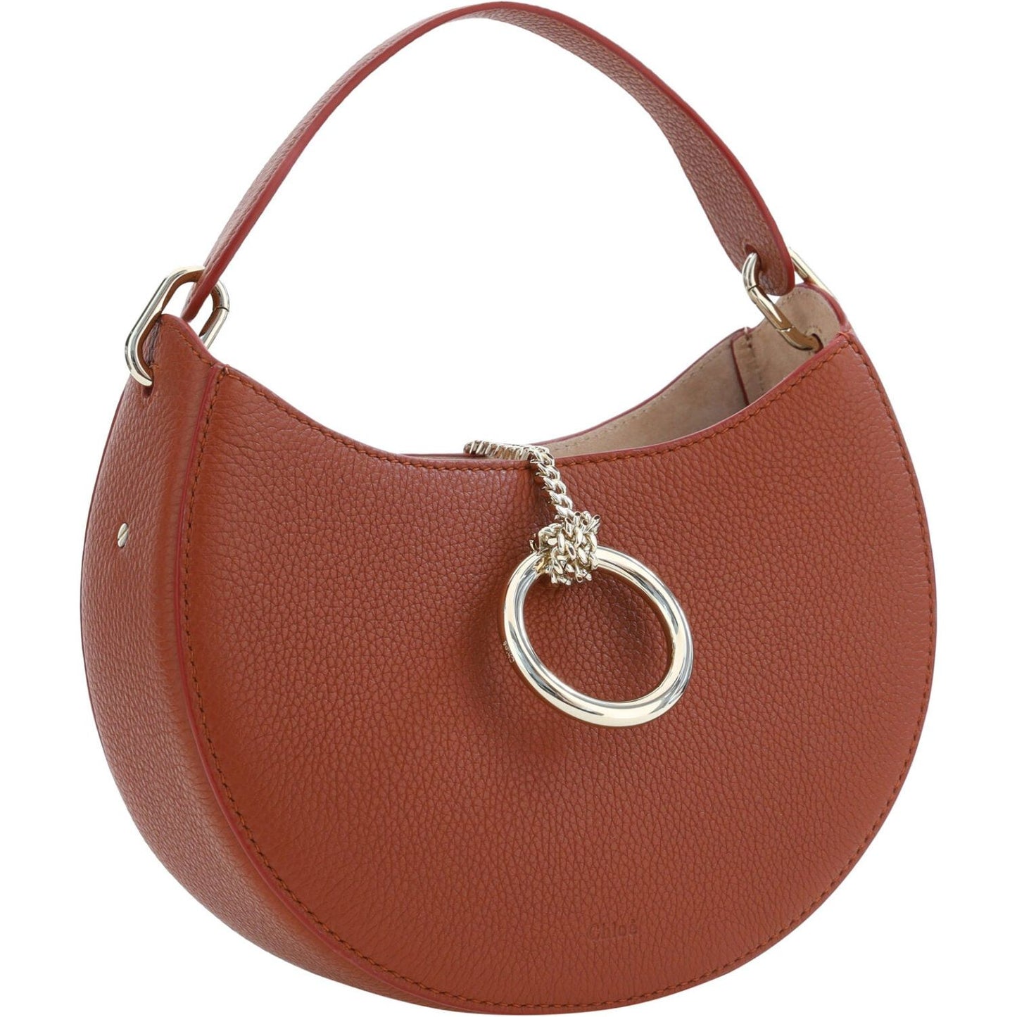 Chloé Sepia Brown Small Arlène Leather Shoulder Bag 7614027006650