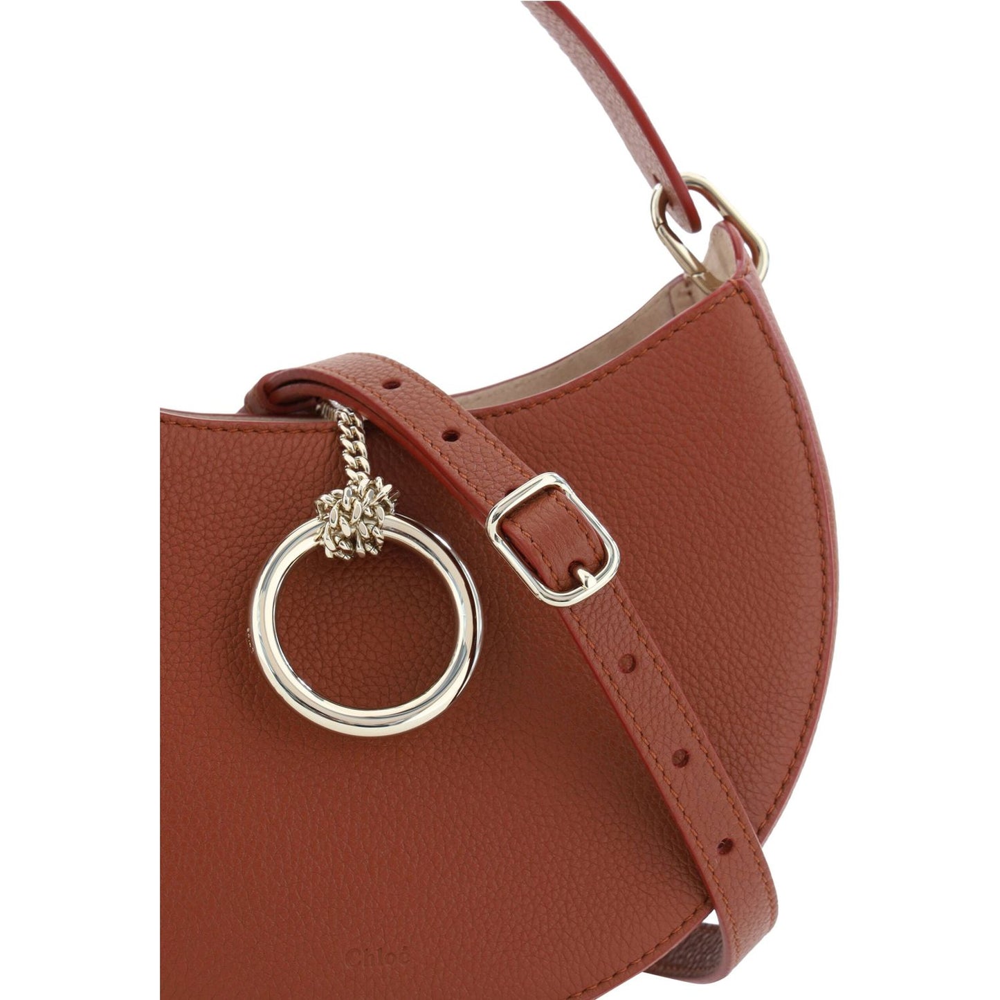 Chloé Sepia Brown Small Arlène Leather Shoulder Bag 7614027006650